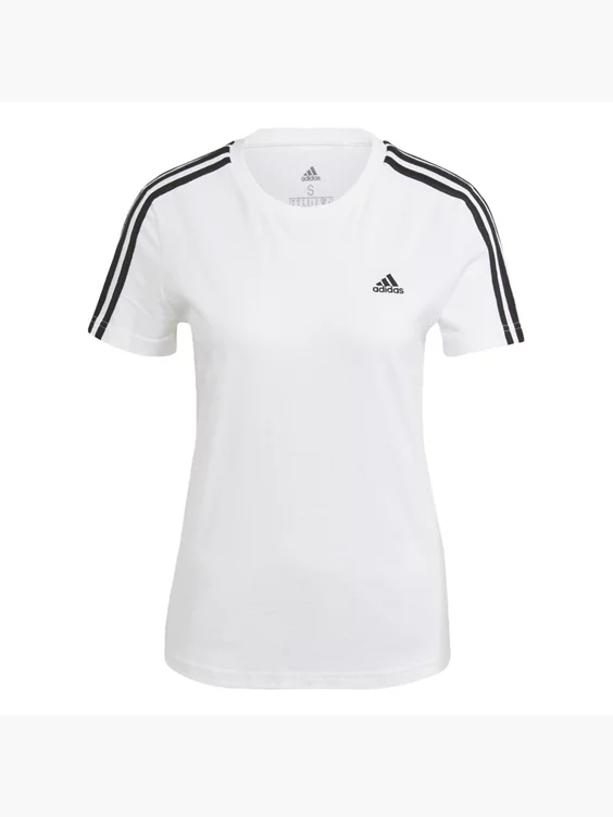 Adidas LOUNGEWEAR Essentials Slim 3-Streifen T-Shirt 1 Adidas LOUNGEWEAR Essentials Slim 3-Streifen T-Shirt