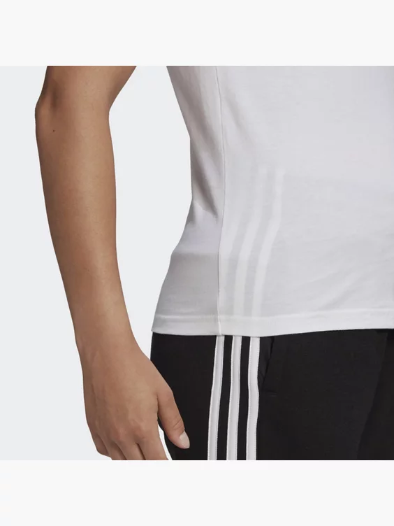 Adidas LOUNGEWEAR Essentials Slim 3-Streifen T-Shirt 3 Adidas LOUNGEWEAR Essentials Slim 3-Streifen T-Shirt – Bild 3