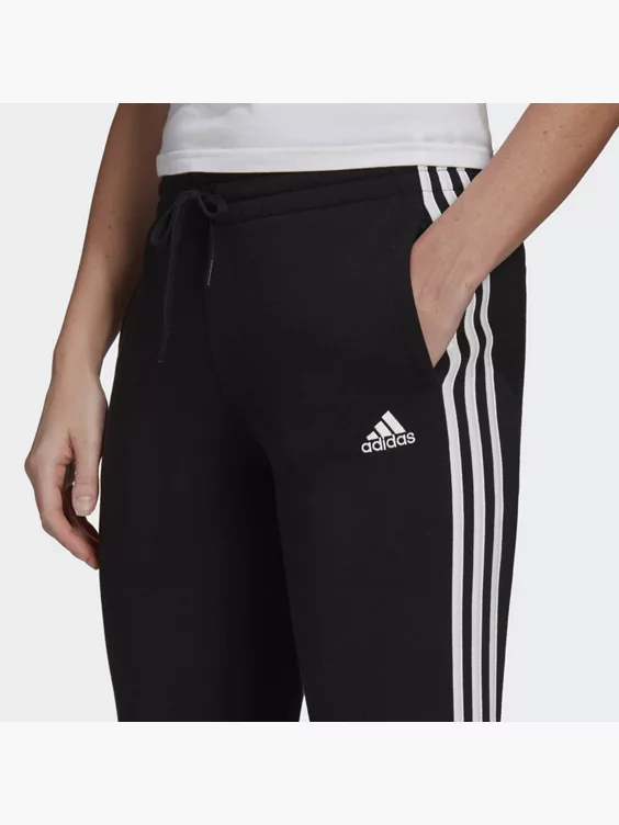 Adidas Essentials Fleece 3-Streifen Hose 2 Adidas Essentials Fleece 3-Streifen Hose – Bild 2