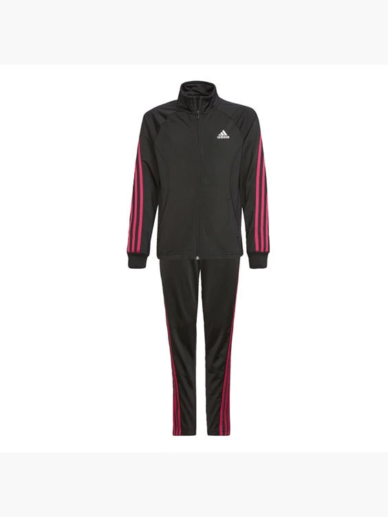Adidas Team Polyester Regular 3-Streifen Trainingsanzug 1 Adidas Team Polyester Regular 3-Streifen Trainingsanzug