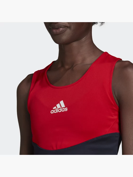 Adidas Designed To Move Colorblock 3-Streifen Crop-Top 2 Adidas Designed To Move Colorblock 3-Streifen Crop-Top – Bild 2