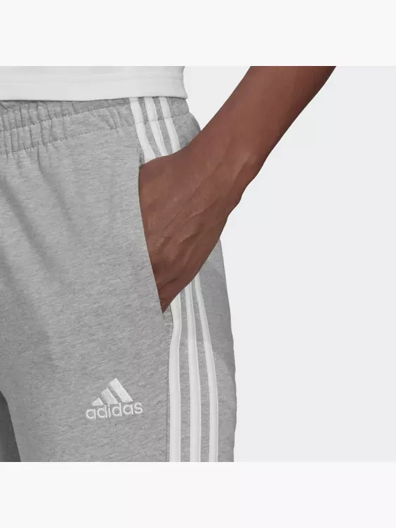 Adidas Essentials Single Jersey 3-Streifen Hose 2 Adidas Essentials Single Jersey 3-Streifen Hose – Bild 2