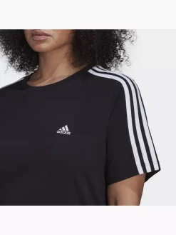 Adidas Essentials Slim 3-Streifen T-Shirt – Große Größen -Adidas Shop 8012 HF7253 P1