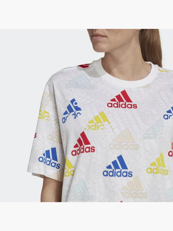 Adidas Essentials Multi-Colored Logo Boyfriend T-Shirt 2 Adidas Essentials Multi-Colored Logo Boyfriend T-Shirt – Bild 2