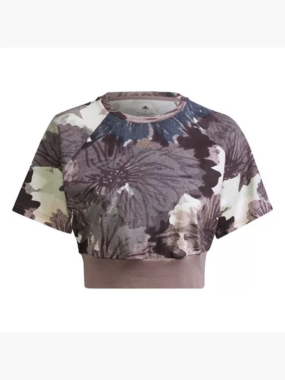 Adidas Allover Print Cropped T-Shirt 1 Adidas Allover Print Cropped T-Shirt