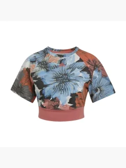 Adidas Allover Print Cropped T-Shirt