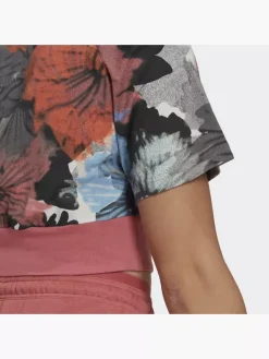 Adidas Allover Print Cropped T-Shirt -Adidas Shop 8012 HP0796 P2