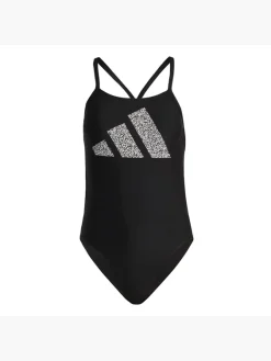 Adidas 3 Bar Logo Print Badeanzug