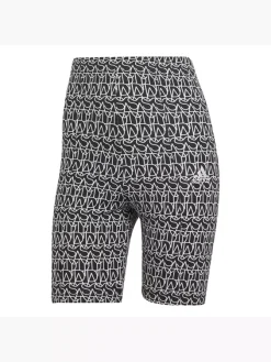 Adidas Adidas Allover Graphic Kurze Leggings