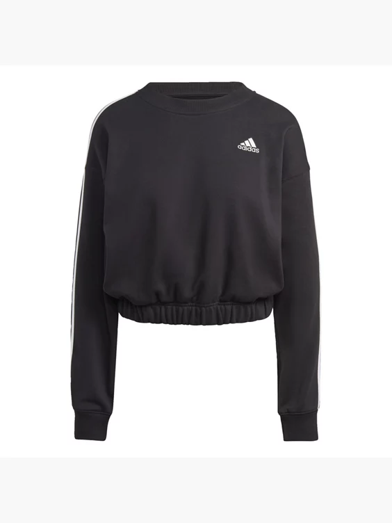 Adidas Essentials 3-Streifen Crop Sweatshirt 1 Adidas Essentials 3-Streifen Crop Sweatshirt
