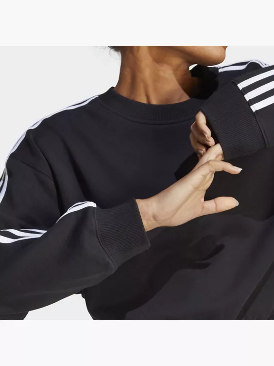 Adidas Essentials 3-Streifen Crop Sweatshirt 3 Adidas Essentials 3-Streifen Crop Sweatshirt – Bild 3