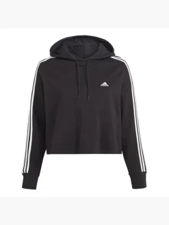 Adidas Essentials 3-Streifen French Terry Crop Hoodie – Große Größen