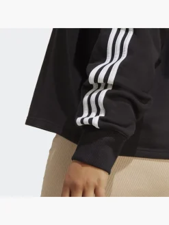 Adidas Essentials 3-Streifen French Terry Crop Hoodie – Große Größen -Adidas Shop 8012 IB8743 P2