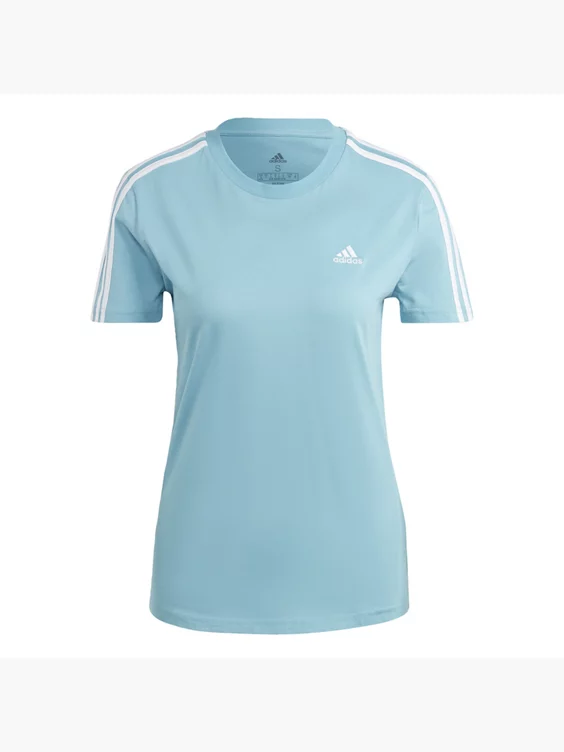Adidas LOUNGEWEAR Essentials Slim 3-Streifen T-Shirt 1 Adidas LOUNGEWEAR Essentials Slim 3-Streifen T-Shirt