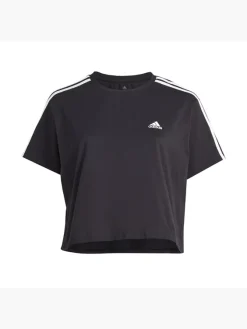 Adidas Essentials 3-Streifen Single Jersey Crop-Top – Große Größen