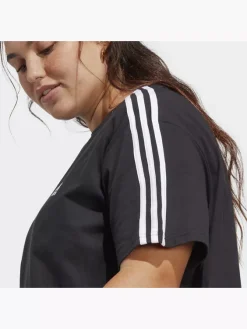 Adidas Essentials 3-Streifen Single Jersey Crop-Top – Große Größen -Adidas Shop 8012 IC5002 P2